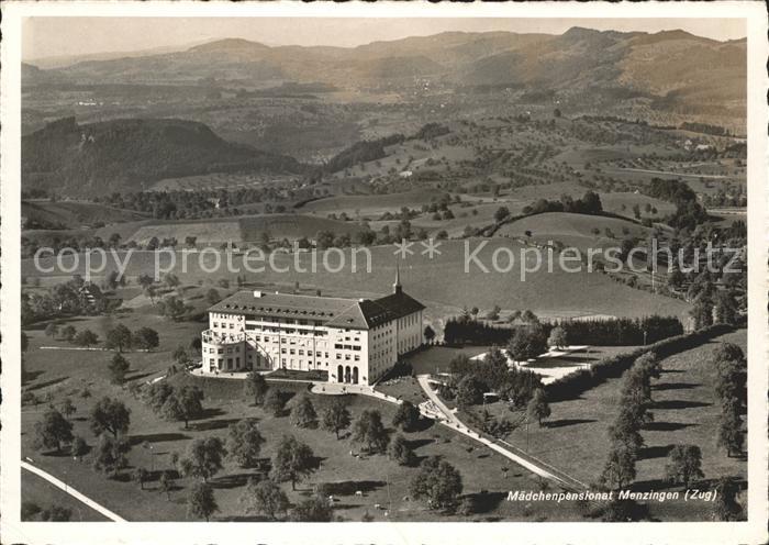 Menzingen Zug Maedchenpensionat Fliegeraufnahme