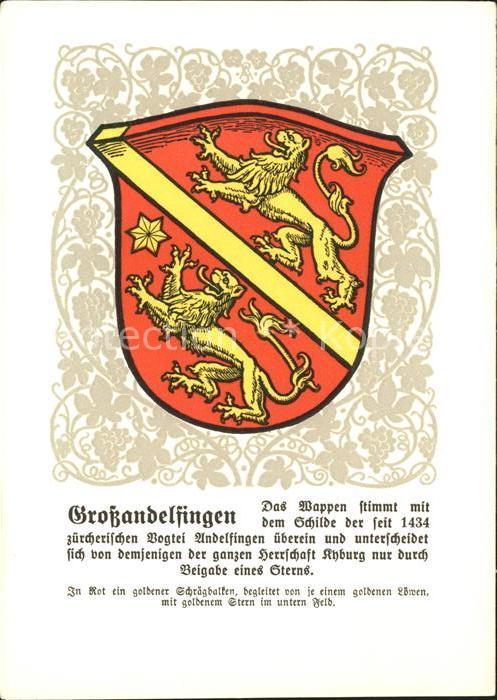Zuerich Zuercher Gemeindewappen Grossandelfingen
