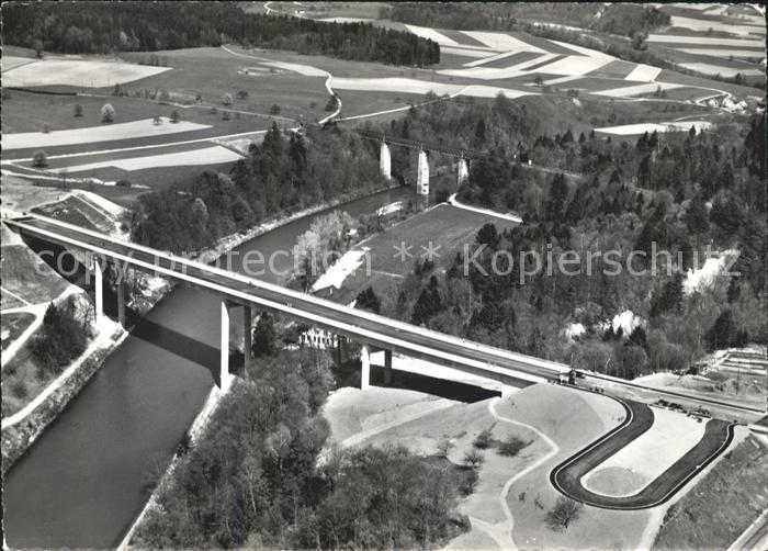 Andelfingen ZH Weinlandbruecke Fliegeraufnahme