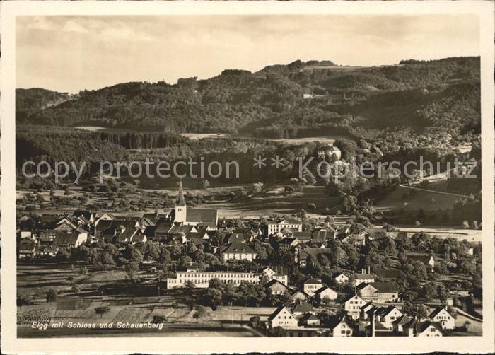 Egg ZH mit Schloss und Schauenberg