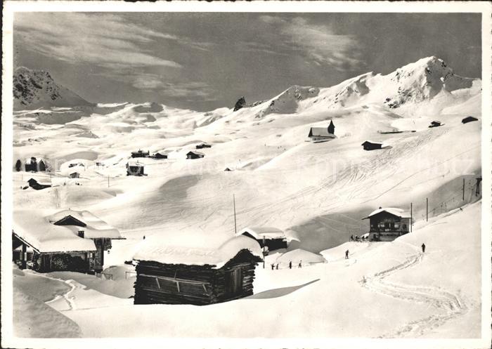 Arosa GR Inner Arosa Bergkirchlein Plattenhoerner