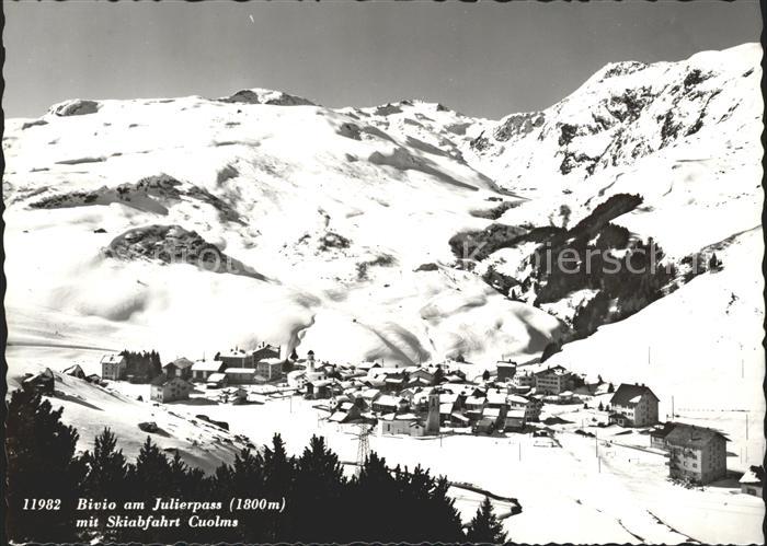 Bivio am Julierpass mit Skiabfahrt Cuolms