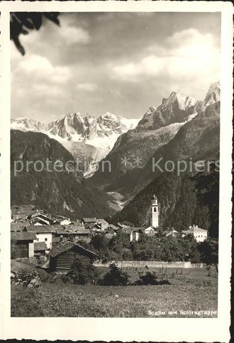 Soglio mit Scioragruppe