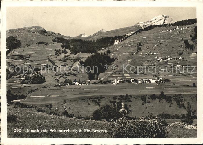 Donath mit Schamserberg und Piz Beverin