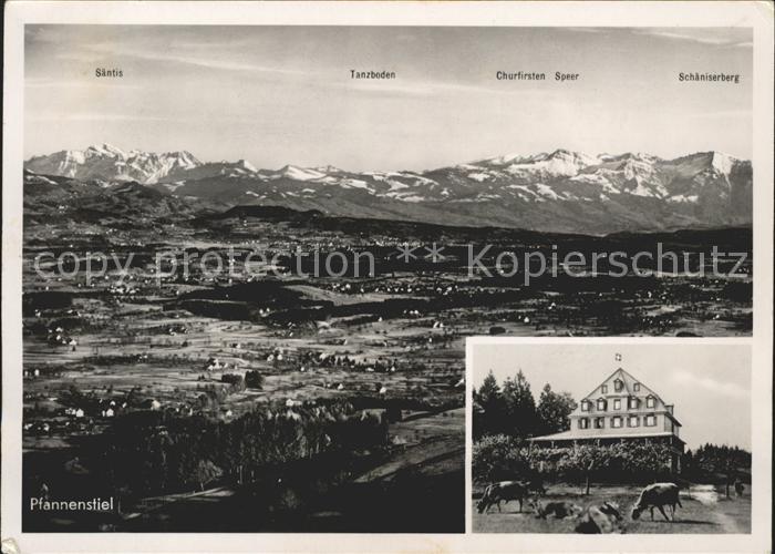 Pfannenstiel Staefa Hotel Hochwacht mit Alpenpanorama