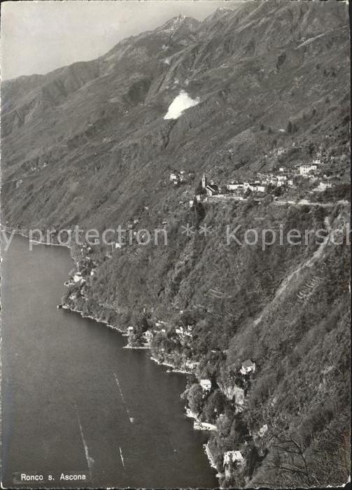Ronco TI Fliegeraufnahme Lago Maggiore