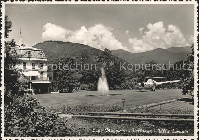 Pallanza Villa Taranto Hubschrauber