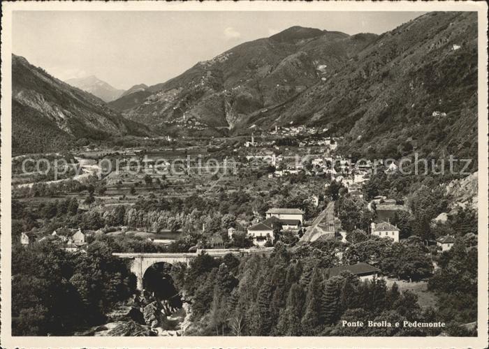 Ponte-Brolla Fliegeraufnahme e Pedemonte