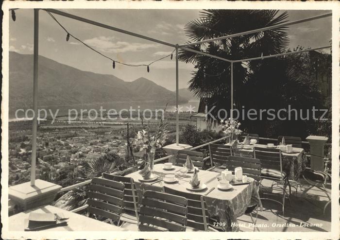 Orselina TI Hotel Pension Planta Terrasse