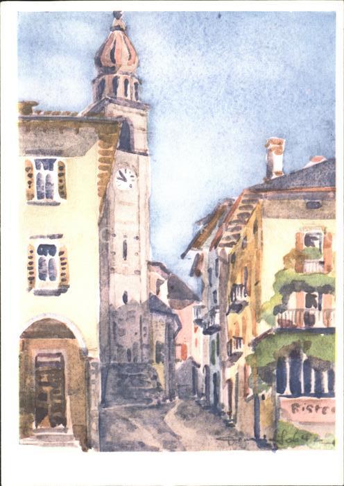 Ascona TI Kuenstlerkarte Leo Bandschapp