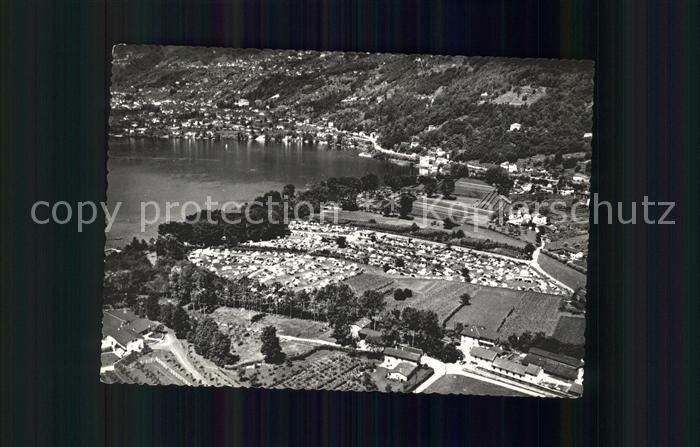 Tenero Fliegeraufnahme Camping Lago Maggiore