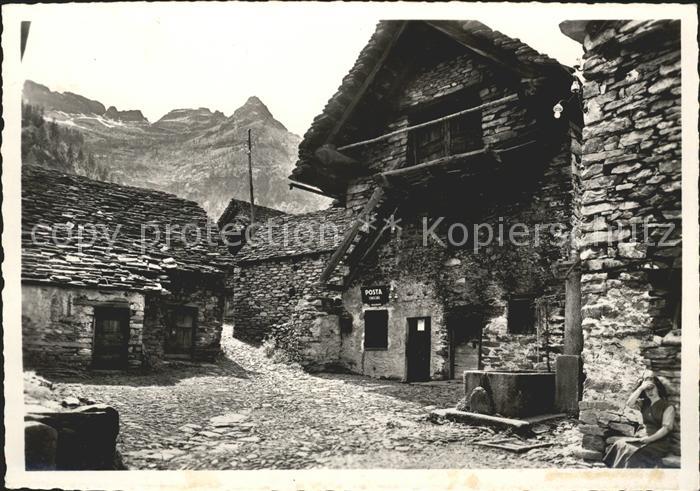 Sonogno Dorfpartie Val Verzasca