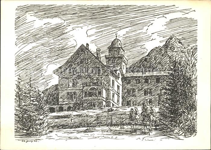 Chur GR Frauenspital Fontana K?nstlerkarte