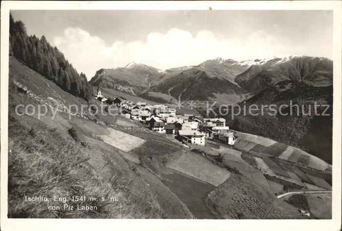 Tschlin mit Piz Laban