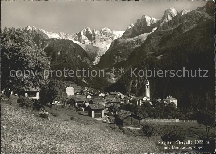 Soglio mit Bondascagruppe