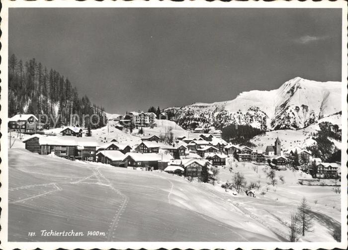 Tschiertschen Winter Panorama