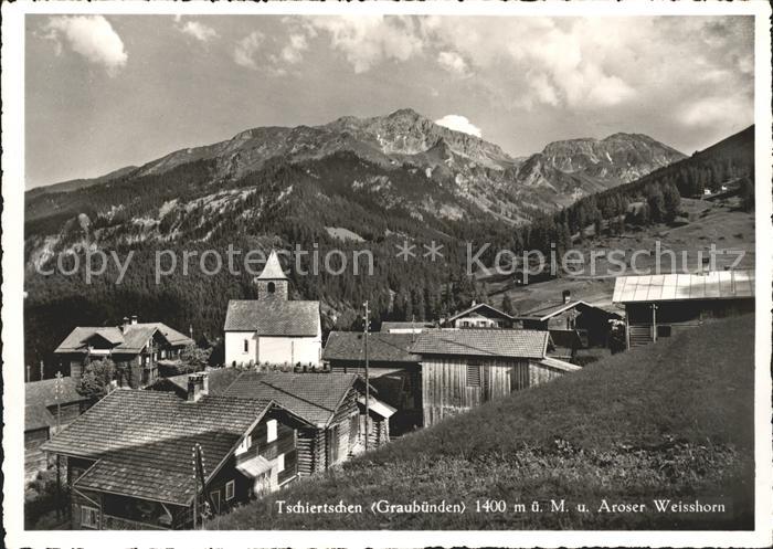 Tschiertschen mit Aroser Weisshorn