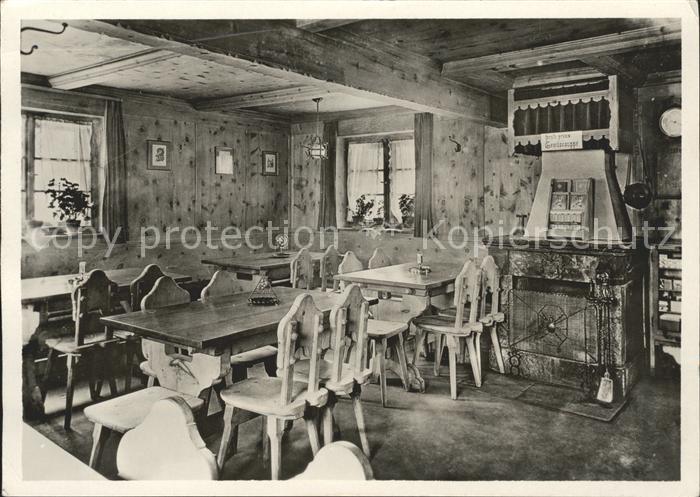 Arosa GR Weisshorn Kulmhuette Arvenstuebli