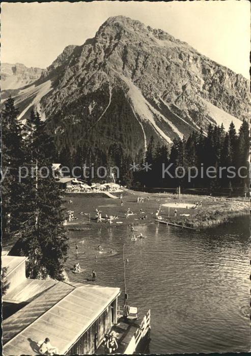 Arosa GR Strandbad mit Untersee