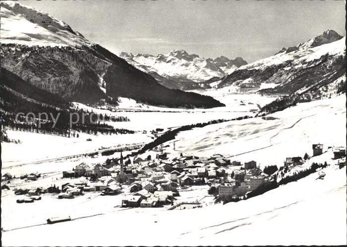 Zuoz GR mit Blick gegen Oberengadin