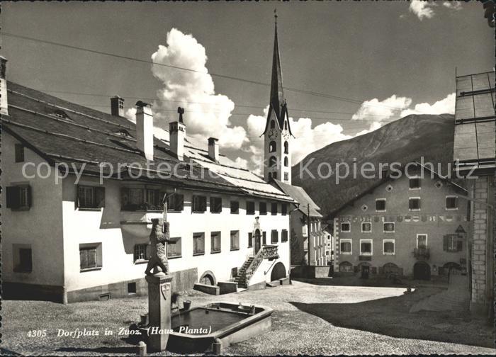 Zuoz GR Dorfplatz Haus Planta