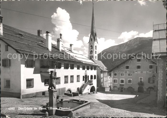 Zuoz GR Dorfplatz Haus Planta