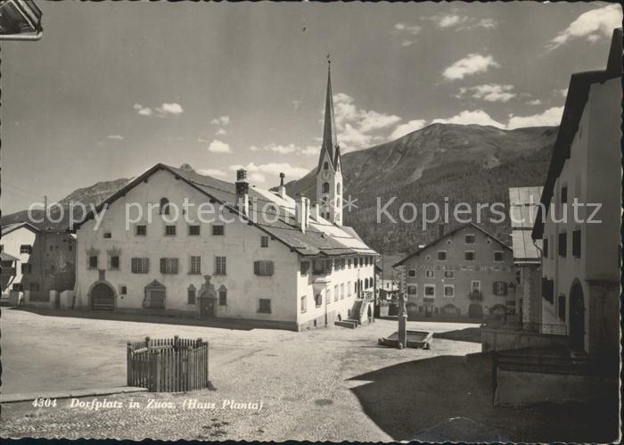 Zuoz GR Dorfplatz Haus Planta