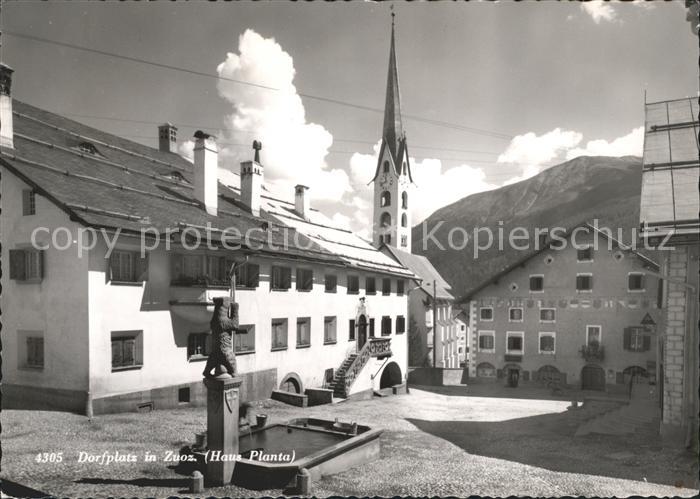 Zuoz GR Dorfplatz Haus Planta