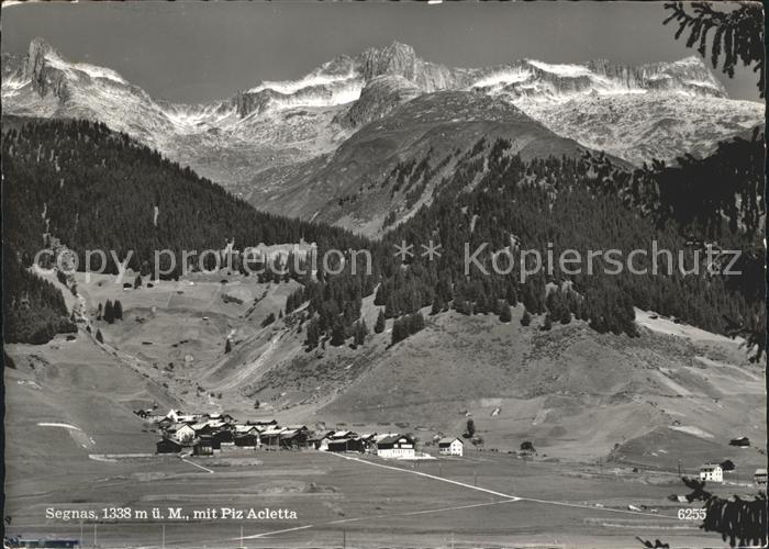 Segnas mit Piz Acletta