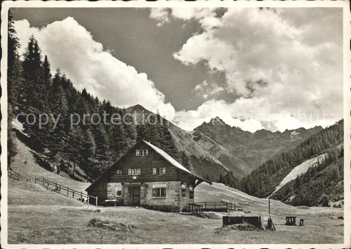 Zuoz GR Parkhuette Varusch Nationalpark Zuoz Scanf