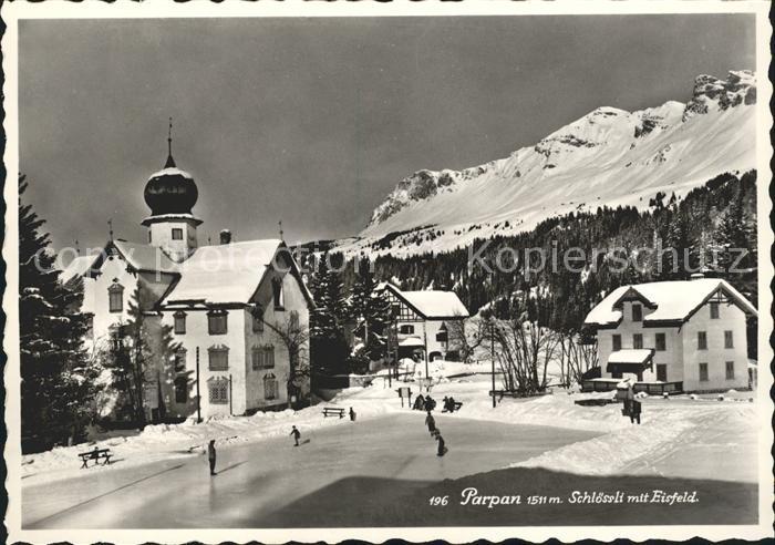 Parpan Schloessli mit Eisfeld
