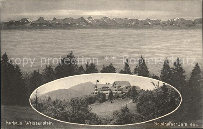 Solothurn Kurhaus Hotel Weissenstein Solothurner Jura Nebelmeer Alpenpanorama