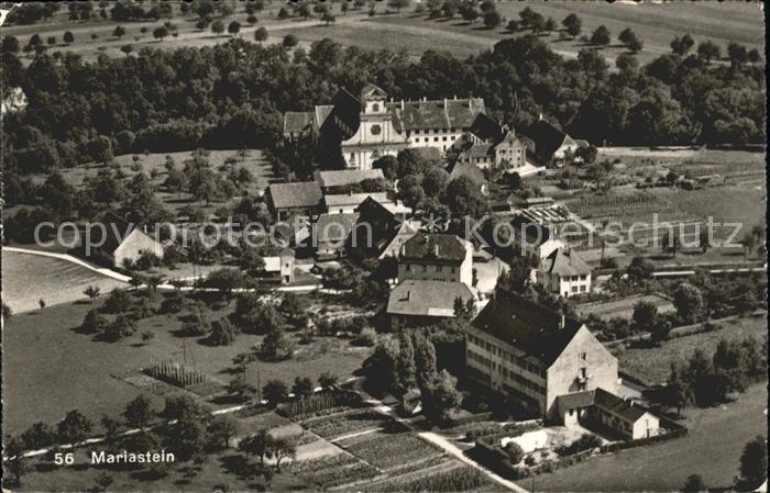 Mariastein SO mit Kloster Basilika Fliegeraufnahme