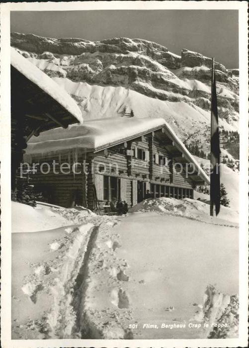 Flims Waldhaus Berghaus Crap la Foppe Wintersportplatz