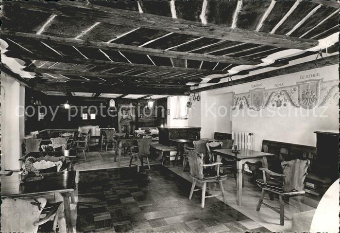 Sedrun Alte originelle Tavetscherstube im Hotel Krone