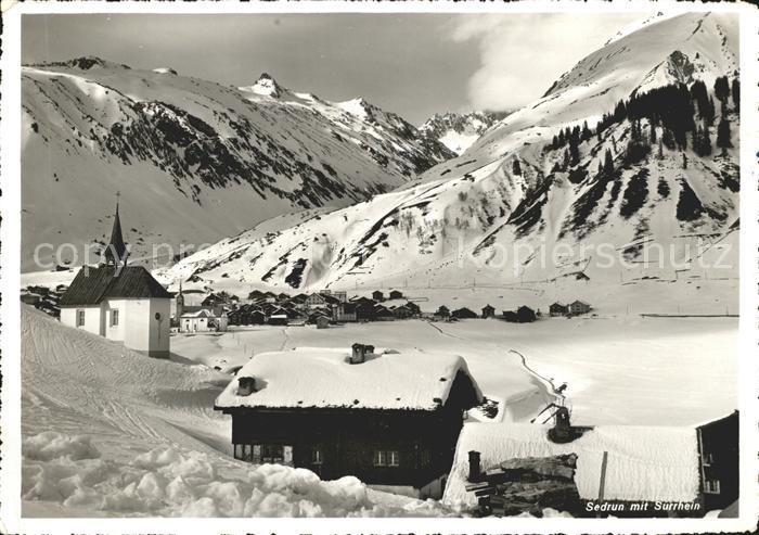 Sedrun Hotel Kurhaus Oberalp Kirche Wintersportplatz