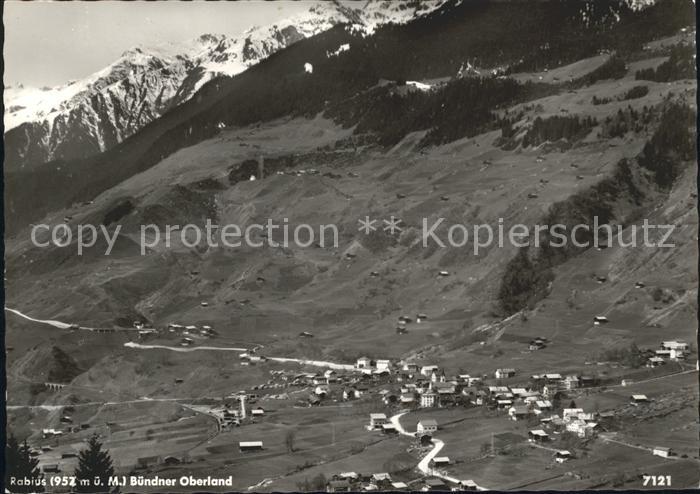 Rabius Blick ins Tal Buendner Oberland Alpen
