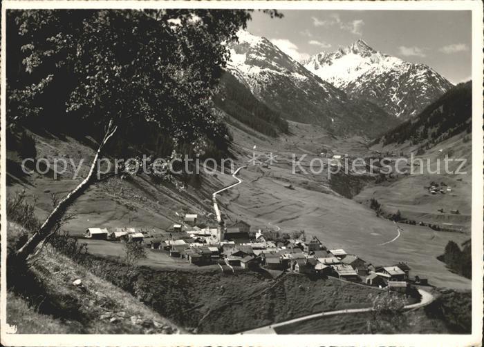 Curaglia Panorama mit Piz Scopi Adula Alpen