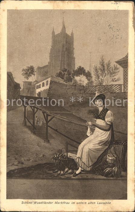 Lausanne VD Waadtlaender Marktfrau