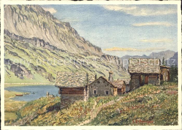 Kuenstlerkarte E. Zuppinger Maloja VI.31. Edition Bien