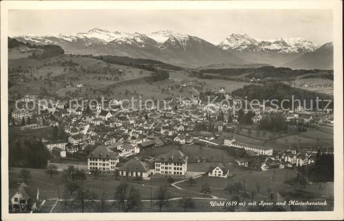 Wald ZH mit Speer und Muertschenstock