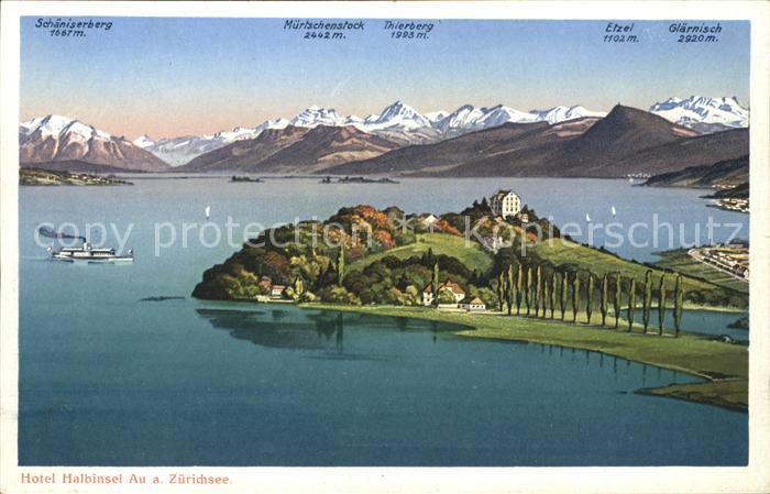 Au ZH Hotel Halbinsel Au mit Alpenblick