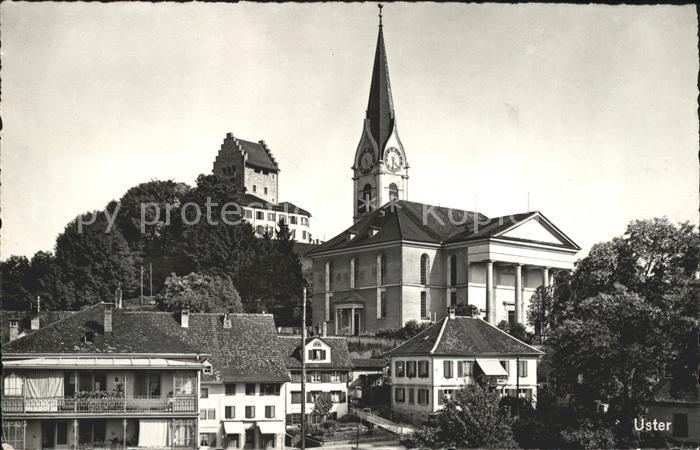 Uster ZH Kirche und Schloss