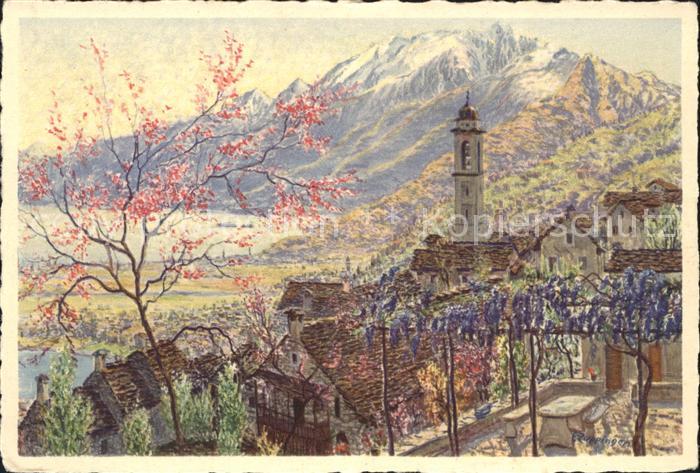 Brione Ortsblick mit Kirche