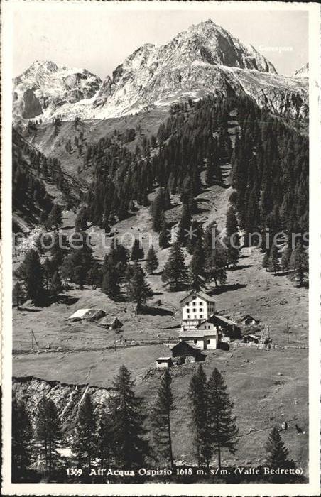 Tessin Ticino All Acqua Ospizio Ristorante