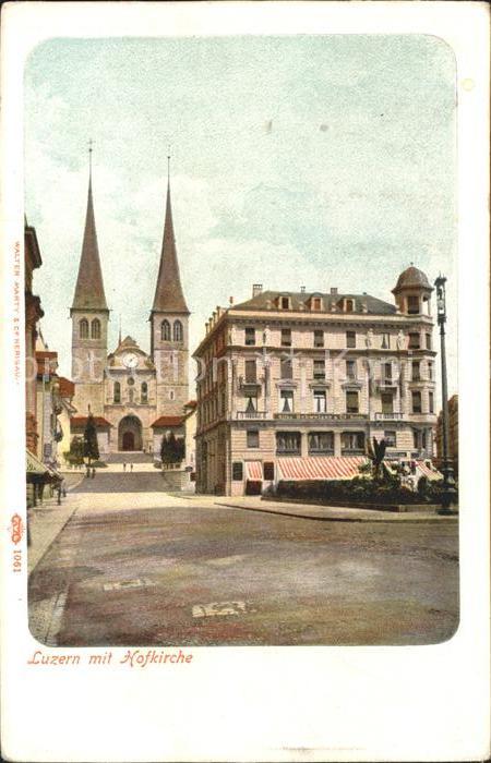 Luzern LU mit Hofkirche