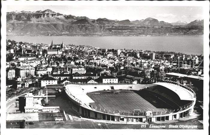 Lausanne VD Fliegeraufnahme Stade Olympique