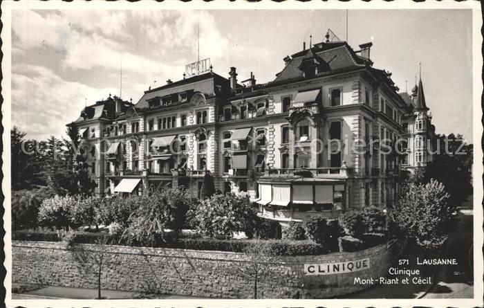 Lausanne VD Clinique Mont-Riant et Cecil
