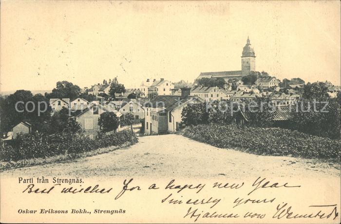 Strengnaes Ortsansicht mit Kirche