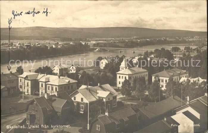 Skellefteå Utsikt fran kyrktornet Panorama